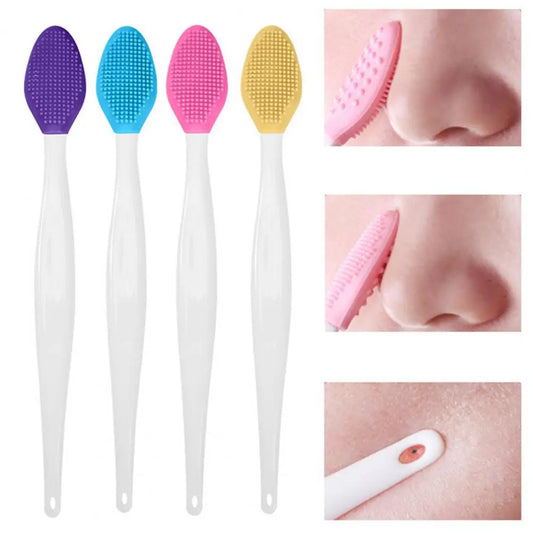 8Pcs Silicone Lip Scrub Brush Double Sided Exfoliator Cleaning Brush Lightening Dark Lips Exfoliator Tool for Dry Chapped Lips